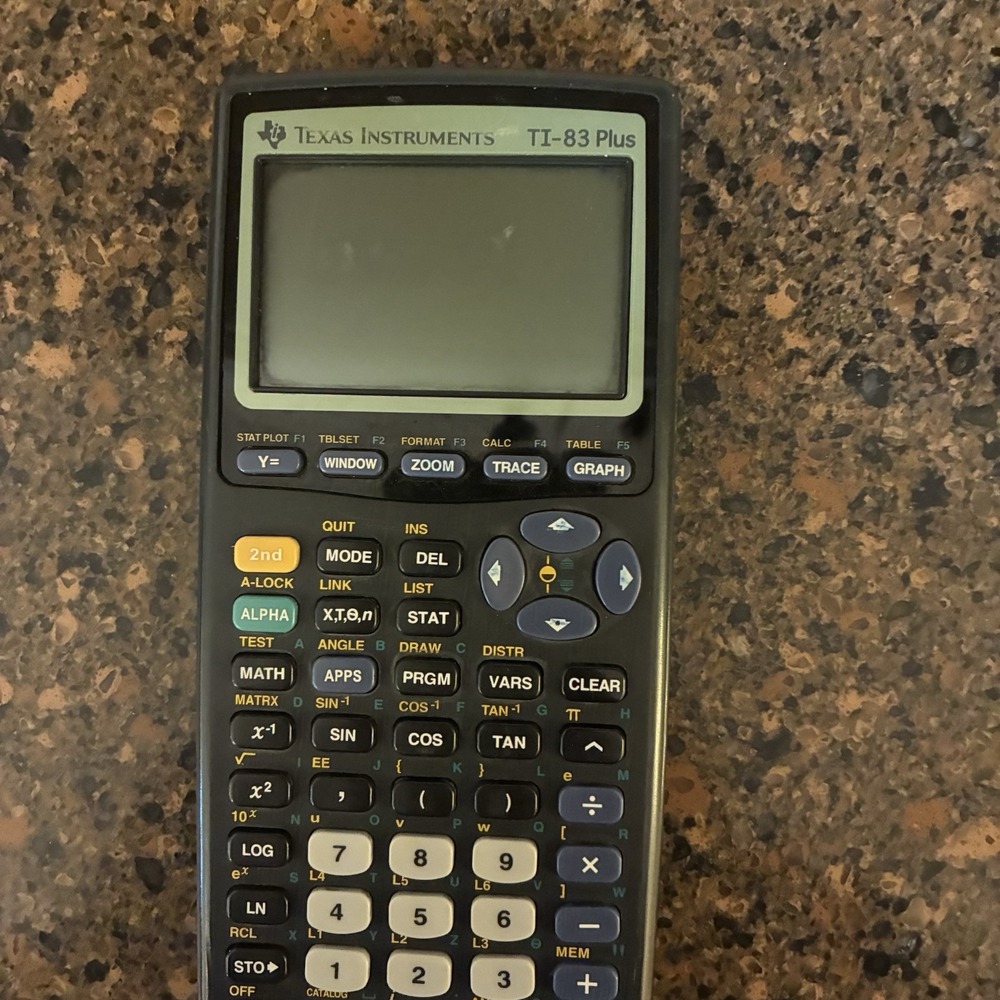 Texas Instruments TI-83 Plus Graphing Calculator w/ Cover Tested Working - Picture 7 of 9